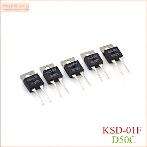 50c Centigrade KSD-01F Temperature switches TO220 Normally open and Normally closed 5pcs/Lot