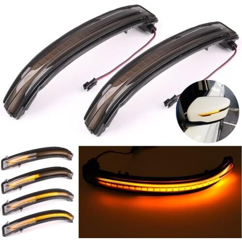 Car Side Mirror Dynamic LED Turn Signal Light For Nissan Rogue X-Trail T32 Qashqai J11 2014+ Murano Z52 Pathfinder R52 2017