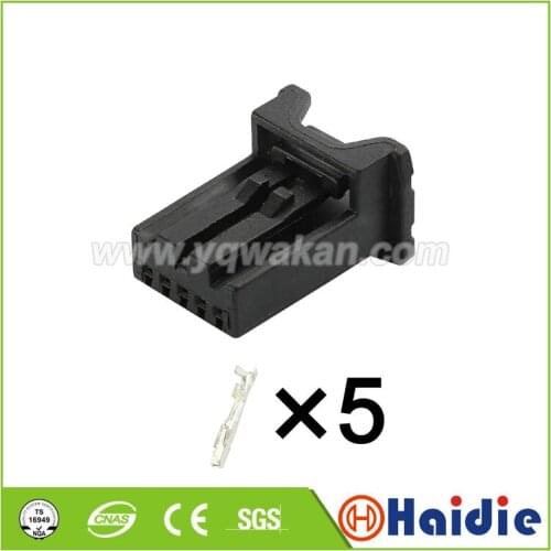 Free shipping 5sets 5pin auto plastic housing plug electric unsealed connector with terminals