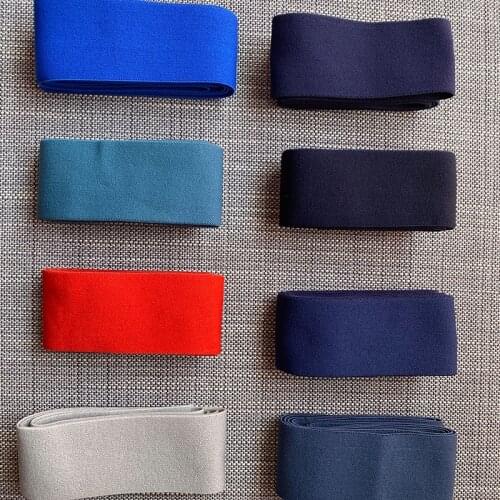 Colored Nylon Elastic bands for clothes 30~50MM Elastic ribbon DIY Sewing Accessories rubber band elastic bands for fit