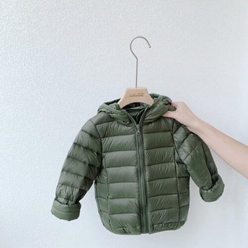ChildrenS Down Jacket Light And Thin Autumn And Winter New Boys And Girls' White Duck Down ChildrenS Coat And Down Jacket