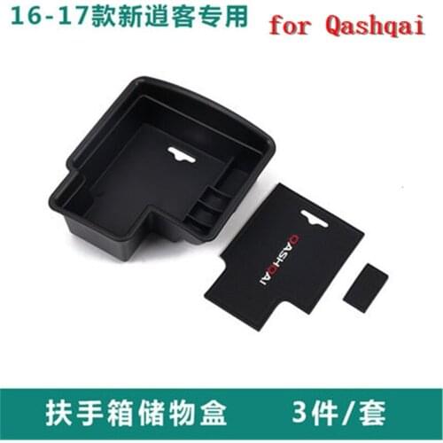 For Nissan Qashqai J11 Rogue 2016 2017 2018 High Quality Black Central Storage Pallet Armrest Container Box