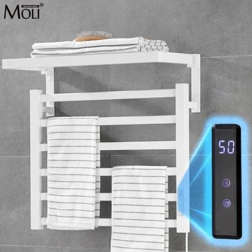 Bathroom Electric Bath Towel Warmer Heating Towel Shelf Rack Household 55℃ Thermostatic Towel Dryer Shelf Heater