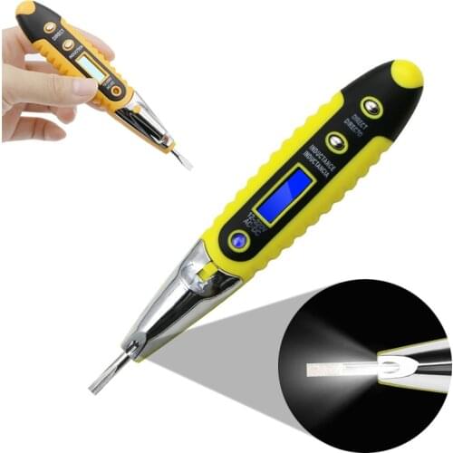 AC Power Outlet Voltage Detector Sensor Tester Electric Test Pen With Night Ligh Socket Wall Power Outlet Contact Tester Pen