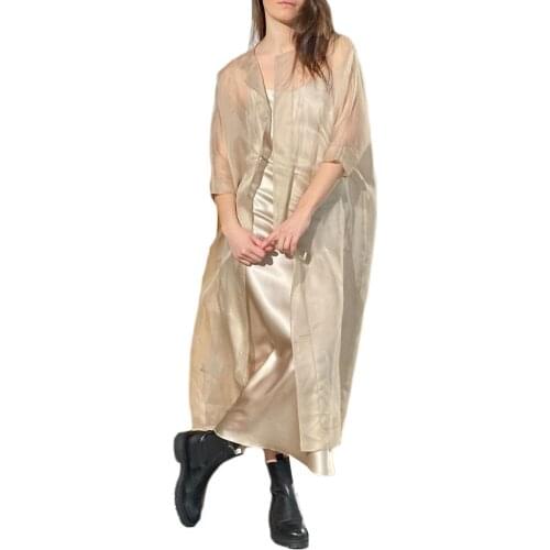 Maternity Robes Evening Dresses Womens Silk Satin Long Sleeves Lace Robe 2 Pieces Suit Boudoir Bathrobe Bridal Robe Custom Made
