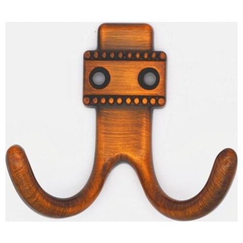 Coffee Zinc Alloy Bathroom Robe Hook Cloth Hook Hanger Wall Hanging Hook Rustic Key Coat Hook Bag Hat Hanger Rustic