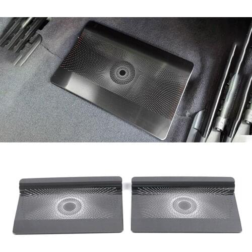 For Mercedes-Benz GLE W167 2019-2021 Car Speaker Cover Stainless Door Loudspeaker Sound Trim Frame Sticker Interior Accessories