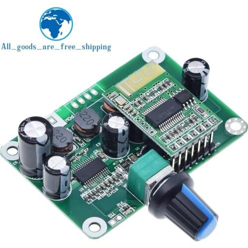 TZT Bluetooth 4.2 TPA3110 30w+30W Digital Stereo Audio Power Amplifier Board Module 12V-24V car for USB Speaker,Portable Speaker