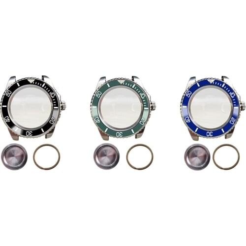 Stainless Steel Watch Case with Bezel 40MM for ETA 2836 for MIYOTA 8215 821A for Mingzhu 2813 3804 2836 Movement Accessories