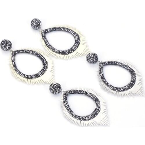 New Arrival High Quality Popular Rhinestone Drop Dangle Earrings Wholesale Trendy Jewelry Bijoux Earrings for Women