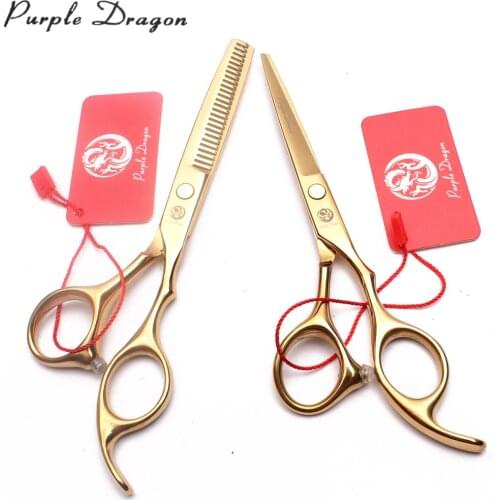 5.5" 16cm Stainless Gold Color Straight Scissors Thinning Shears Pet Scissors Professional Grooming Scissors Dog Scissors Z1005