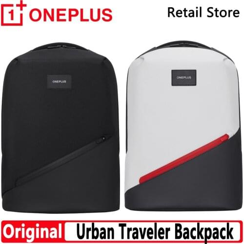 Original OnePlus Urban Traveler Backpack Charcoal Black Arctic White