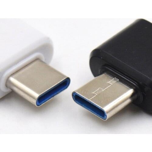 2pcs USB Type C Male To USB 2.0 Female OTG Converter Data Adapter For Phone