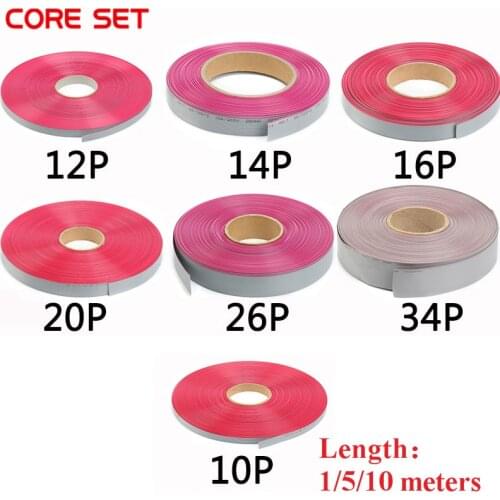 1.27mm Gray Flat Cable Ribbon Wire 10P 12P 14P 16P 20P 26P 34P 40P UL2651 300V for 2.54mm IDC Connector 10/5/1 meter