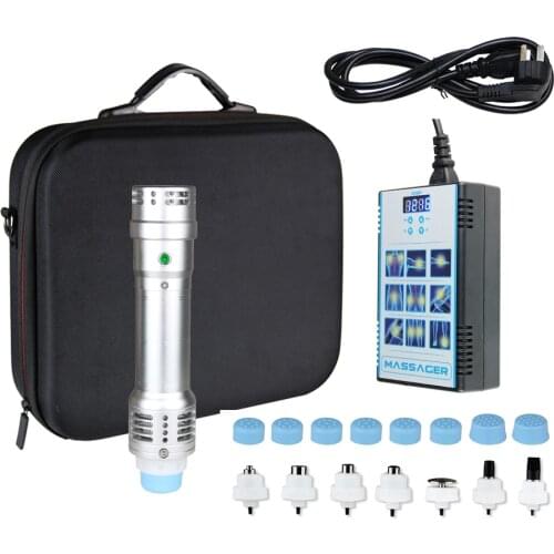 Portable ESWT Shockwave Therapy Machine with 7 Heads Multifunctional Pain Relief Massager for ED Treatment Household Massager
