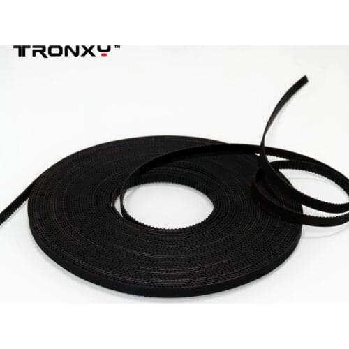 TRONXY 2pcs/lot 2 meter GT2-6mm open timing belt width 6mm GT2 belt use for 3d printer free shipping