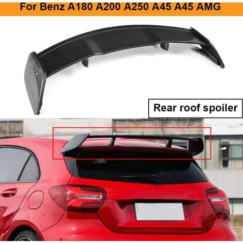 Car Roof Spoiler For Mercedes-Benz A180 A200 A250 A45 A45 AMG 2013 - 2017 Hatchback 4-Door Carbon Fiber Rear Window Tail Wing