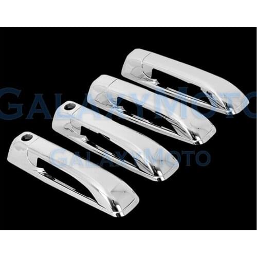 Triple Chrome 4 Door Handle W/PSG Keyhole Cover 06-11 for Jeep Commander