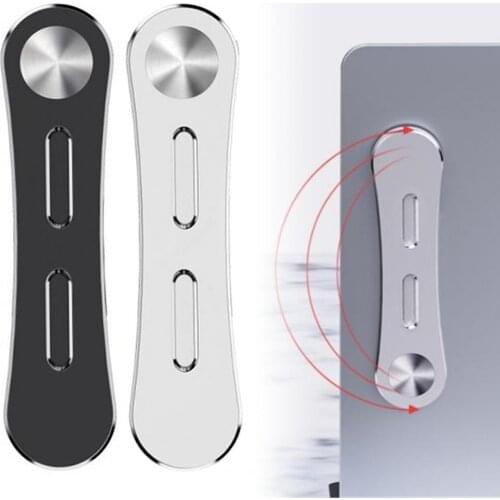 Universal Aluminum Alloy Laptop Computer Portable Side Rotatable Adjustable Magnetic Mobile Phone Stand Holder Bracket