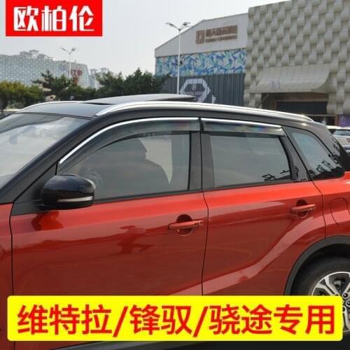 High-quality Abs Sunny Rain Special Modified Window Weather Rain Eyebrow For Suzuki Vitara 2015 2016 2017 2018 Car-styling