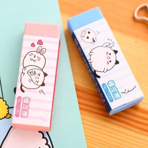 1PC Cute Color Eraser Correction Tools Rubber Drawing Art Examination School Office Supplies for Students