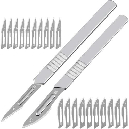 10pcs Stainless Steel Carving Knife Fruit Food Carving Knife Paper Wood Crafts Carving Learning Tools