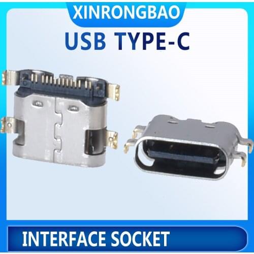 100 PCB connector USB Type-C The height of 14pin board is 1.6 mm female connector 14Pin Type C connector U501-2 Good quality USB