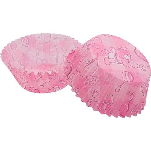 100pcs food grade oil resistant high temperature cartoon version baking cake tool tomafen cake paper cup