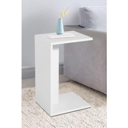 2021 fashion Dismountable White Side C Coffee Table Sofa Bench