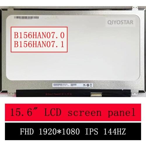 B156HAN07.0 B156HAN07.1 15.6" Slim LED matrix laptop lcd screen panel Display Replacement 1920*1080p IPS FHD 144HZ 72% NTSC