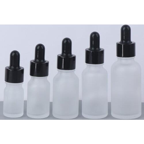 5/10/15/20/30ml Dropper Bottles Empty Essential Oil Glass Bottle Eye Dropper Lip Gloss Tubes Frosted Refillable Bottles