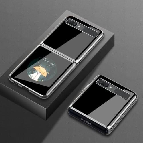 Z Flip Funda Case for Samsung Galaxy Z Flip F7000 5G Tempered Glass Phone Case For samsung galaxy z flip 5g Mobile Phone Cover