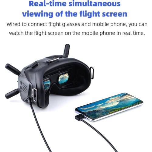 Data Cable for DJI FPV Goggles Flight Accessories Type-C Micro USB Adapter Connector for Tablet Phone Digital Cables
