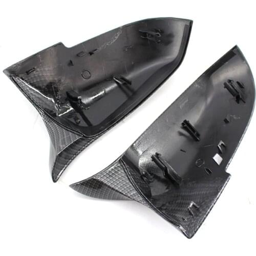 2 Pcs Rear Mirror Covers Cap for BMW E84 F20 F21 F22 F30 F32 F33 F36 X1 M3