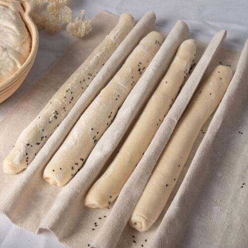 Linen Fermented Proofing Cloth Dough Bakers Pans Proving Bread Baguette Flax Cloth Fermentation Pastry Baking Mat Kitchen Tools