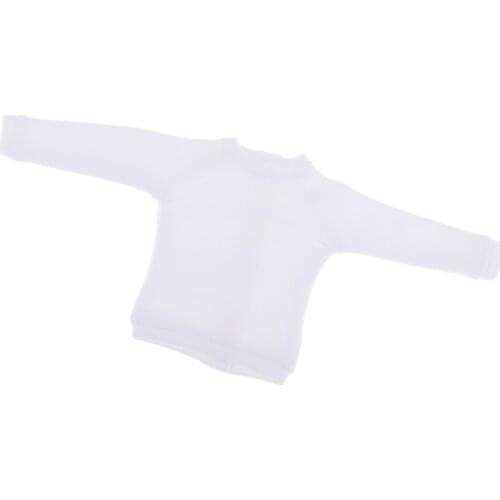 Lovely Casual Short Hoodie Sweater Clothes for 1/6 Blythe Licca Doll DIY Accessory White