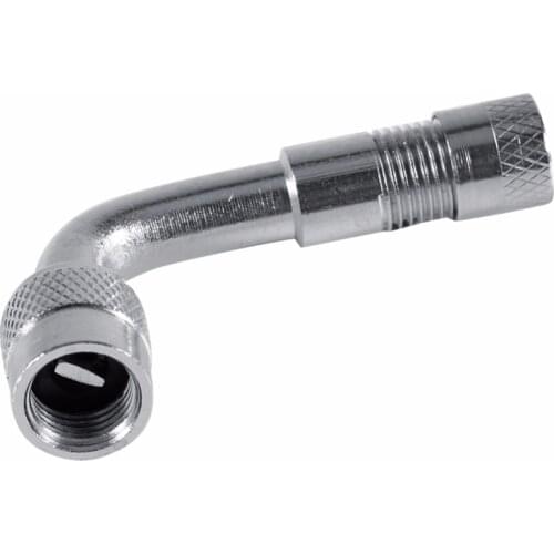 Motorcycle 90 Degree Angle Bent Valve Adapter Tyre Tube Copper Silver Valve Extension Adapter for Truck Car Moto Bike