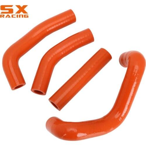 Motorcycle Orange Water Pipe Silicone Radiator Coolant Hose For KTM SX50 SX 50 2009 2010 2011 09-11 Dirt Bike OFF Road