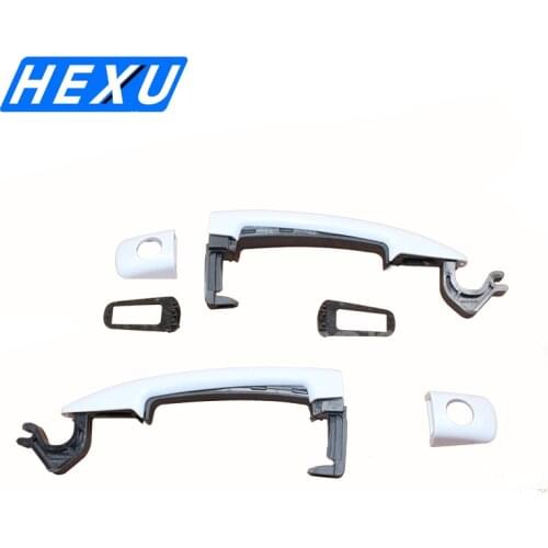 WHITE LEFT RIGHT EXTERIOR OUTDOOR HANDLE FOR FOR CITROEN C4 C5 PEUGEOT 208 308 207 9681635077