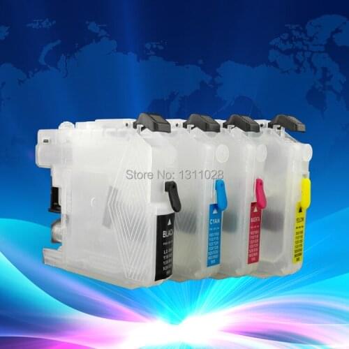 NEW CHIPPED Short type refillable inkjet cartridge for LC113 LC117 LC115 with auto reset chips used for DCP-J4210N,MFC-J4510N