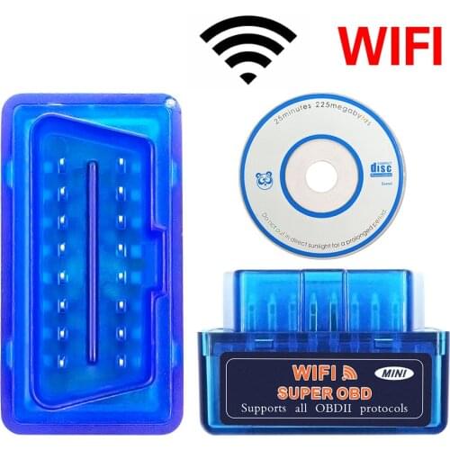 New Super Mini ELM 327 V1.5 WiFi OBD2 ELM327 V 1 5 WI-FI OBDII Diagnostic Tool for Android/Ios/Windows/PC obd Scanner 2020