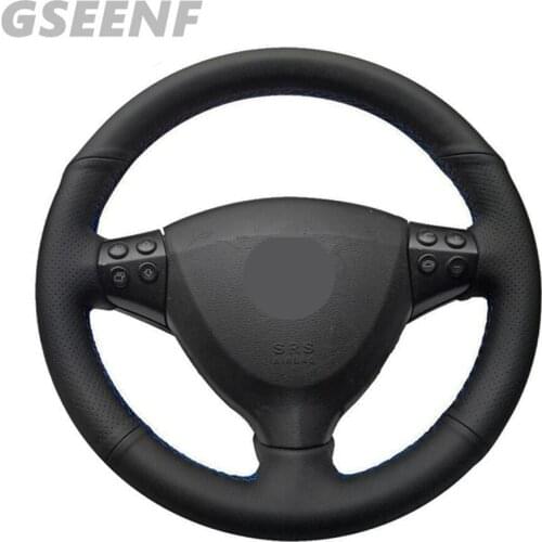 Car Accessories Steering Wheel Cover For Mercedes Benz A-Class A160 A180 E-CELL 2009-2012 Black Hand-stitched Artificial Leather