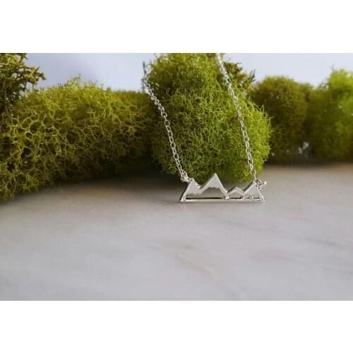 Mount Everest China outdoor scenery mountain peaks hills necklace exotic Paris style Nature snow mountain top charm necklace