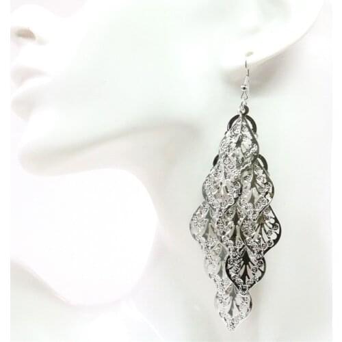 Hot Fashion New Styles High Quality Silvers Long Tassel Earrings Festival Gift Banquet Jewelry Accessorie Womens Earrings M318