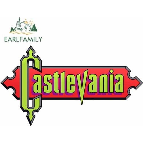 EARLFAMILY 13cm x 7.5cm for Castlevania Crossover Waterproof DIY Motorcycle Car Decals Waterproof 3D Car Stickers