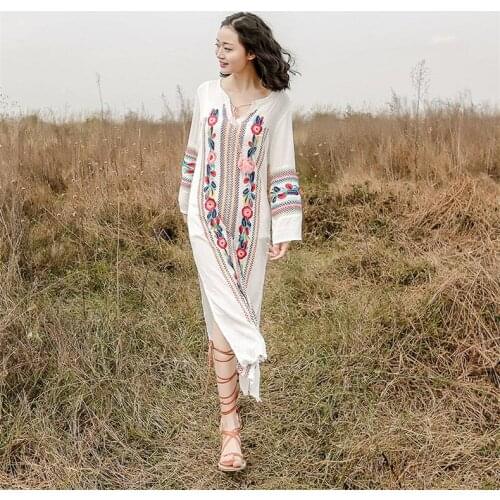 High Quality Explosions embroidery Leisure matching Dresses Women spring summer Casual Dress