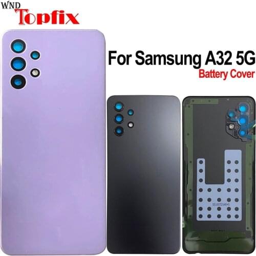 For Samsung Galaxy A32 5G A326 A326B Back Battery Cover Door Rear Glass Housing Case For Samsung A32 5G Battery Cover With Logo