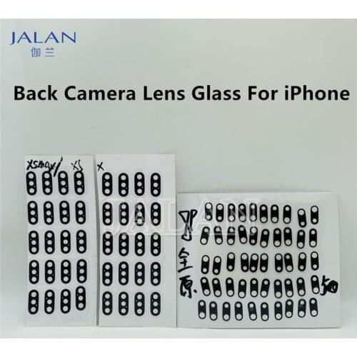 10pcs Back Camera Lens Glass for X XS MAX XR 7 8 Plus 7P 8P Damaged Rear Camera Only Glass Repair Back Cover Change Replacement