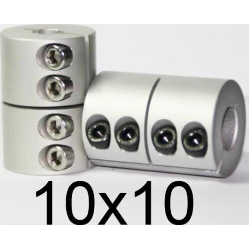 NEW 10x10 Rigid clamping screws Solid Coupling for Engraving machine,10mm to 10mm shaft butt-muff coupler for stepper motor D32