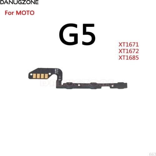 5PCS/Lot For Motorola MOTO G5 Plus G5S G6 G7 G8 Power Button Switch Volume Button Mute On / Off Flex Cable